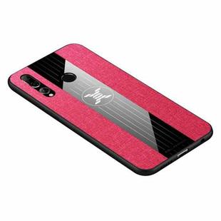 For Huawei Enjoy 9s XINLI Stitching Cloth Textue Shockproof TPU Protective Case(Red)