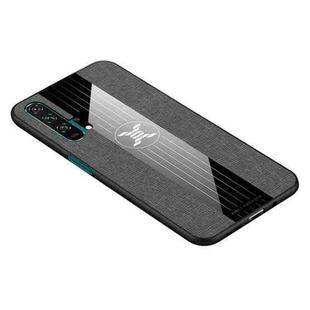 For Huawei Honor 20 Pro XINLI Stitching Cloth Textue Shockproof TPU Protective Case(Grey)