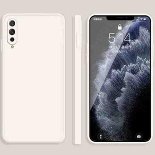 For vivo IQOO Solid Color Imitation Liquid Silicone Straight Edge Dropproof Full Coverage Protective Case(White)