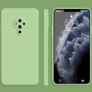 For vivo S5 Solid Color Imitation Liquid Silicone Straight Edge Dropproof Full Coverage Protective Case(Matcha Green)