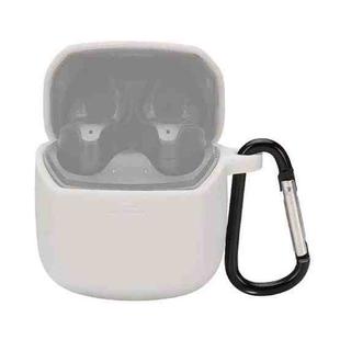 Silicone Earphone Protective Case for JBL Club Pro +, with Hook(White)