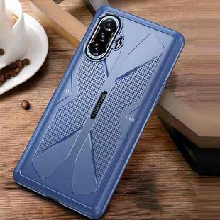 For Xiaomi Redmi K40 Gaming TPU Cooling Gaming Phone All-inclusive Shockproof Case(Navy Blue)