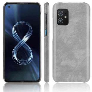 For Asus Zenfone 8 / ZS590KS Shockproof Litchi Texture PC + PU Case(Grey)