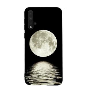 For Huawei Nova 5 Painted Pattern Soft TPU Protective Case(Moon)