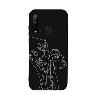 For Huawei Nova 5i Painted Pattern Soft TPU Protective Case(Five Hands)