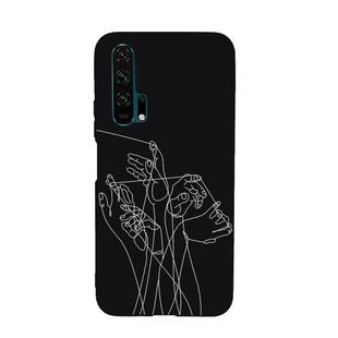 For Huawei Honor 20 Pro Painted Pattern Soft TPU Protective Case(Five Hands)