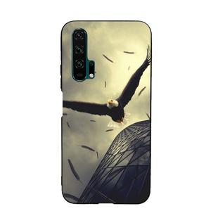 For Huawei Honor 20 Pro Painted Pattern Soft TPU Protective Case(Eagle)