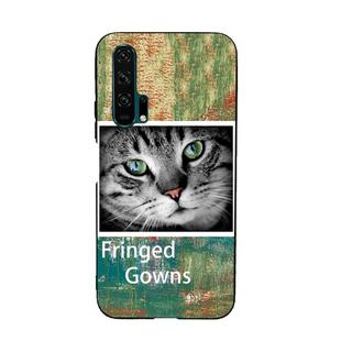 For Huawei Honor 20 Pro Painted Pattern Soft TPU Protective Case(Cat)