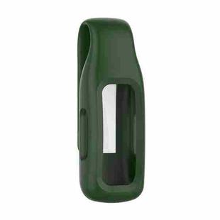 For Fitbit Ace 3 / Inspire 2 Silicone Protective Clip Case Cover(Army Green)