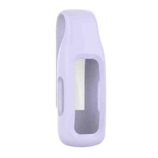 For Fitbit Ace 3 / Inspire 2 Silicone Protective Clip Case Cover(Light Purple)