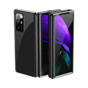 For Xiaomi Mi Mix Fold Ultra-thin Electroplated Transparent Folding Case(Black)