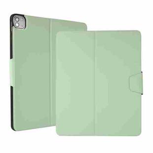 For iPad Pro 12.9 2022 / 2021 Electric Pressed Texture Horizontal Flip Leather Tablet Case with Holder & Pen Slot(Mint Green)