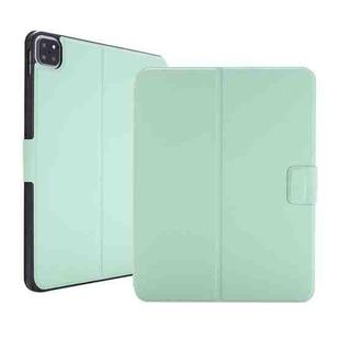 For iPad Pro 11 2022 / 2021 Electric Pressed Texture Horizontal Flip Leather Tablet Case with Holder & Pen Slot(Mint Green)