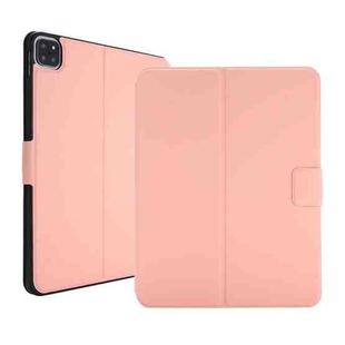 Electric Pressed Texture Horizontal Flip Leather Tablet Case with Holder & Pen Slot For iPad Pro 11 2021(Pink)