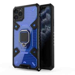 For iPhone 11 Pro Max Space PC+TPU Ring Holder Protective Case(Blue)