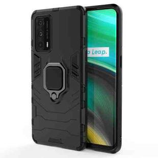 For OPPO Realme X7 Pro UltraShockproof PC + TPU Protective Case with Magnetic Ring Holder(Black)