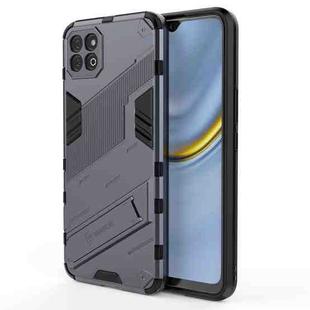 For Honor Play 20 Punk Armor 2 in 1 PC + TPU Shockproof Case with Invisible Holder(Grey)