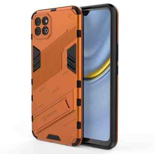 For Honor Play 20 Punk Armor 2 in 1 PC + TPU Shockproof Case with Invisible Holder(Orange)