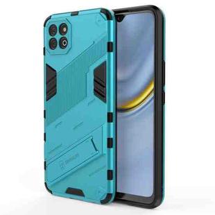 For Honor Play 20 Punk Armor 2 in 1 PC + TPU Shockproof Case with Invisible Holder(Blue)
