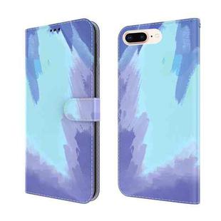 Watercolor Pattern Horizontal Flip Leather Case with Holder & Card Slot & Wallet For iPhone 8 Plus & 7 Plus(Winter Snow)