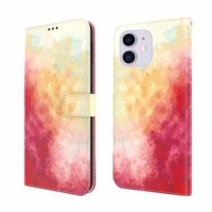 Watercolor Pattern Horizontal Flip Leather Case with Holder & Card Slot & Wallet For iPhone 11(Spring Cherry)