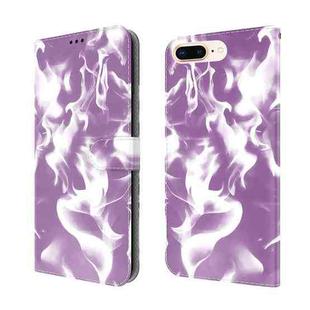 Cloud Fog Pattern Horizontal Flip Leather Case with Holder & Card Slot & Wallet For iPhone 8 Plus & 7 Plus(Purple)