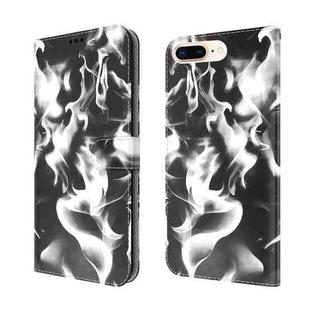 Cloud Fog Pattern Horizontal Flip Leather Case with Holder & Card Slot & Wallet For iPhone 8 Plus & 7 Plus(Black)
