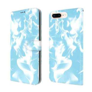 Cloud Fog Pattern Horizontal Flip Leather Case with Holder & Card Slot & Wallet For iPhone 8 Plus & 7 Plus(Sky Blue)