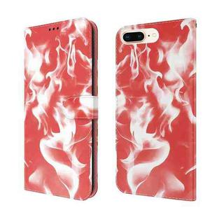 Cloud Fog Pattern Horizontal Flip Leather Case with Holder & Card Slot & Wallet For iPhone 8 Plus & 7 Plus(Red)