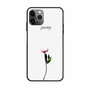 For iPhone 11 Pro Colorful Painted Glass Case(A Floewr)