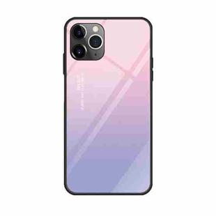 For iPhone 11 Pro Colorful Painted Glass Case(Purple Sky)
