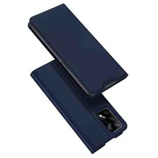 For OPPO F19 DUX DUCIS Skin Pro Series Horizontal Flip PU + TPU Leather Case with Holder & Card Slots(Blue)
