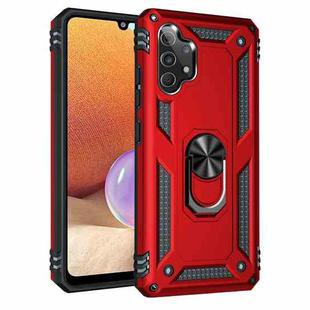 For Samsung Galaxy A32 4G Shockproof TPU + PC Protective Case with 360 Degree Rotating Holder(Red)