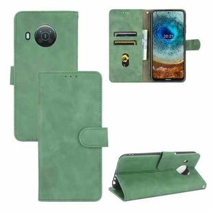 For Nokia X10 Solid Color Skin Feel Magnetic Buckle Horizontal Flip Calf Texture PU Leather Case with Holder & Card Slots & Wallet(Green)