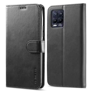 For OPPO Realme 8 / 8 Pro LC.IMEEKE Calf Texture Horizontal Flip Leather Case, with Holder & Card Slots & Wallet(Black)