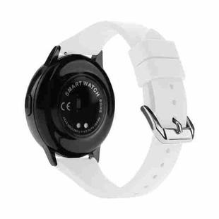 20mm T-shaped Buckle Silicone Watch Band(White)