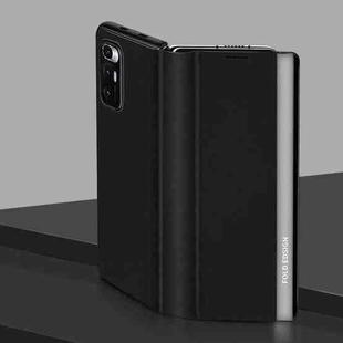 For Xiaomi Mi Mix Fold All Inclusive Matte PU Folding Leather Case(Black)
