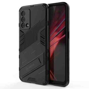 For OPPO K9 Punk Armor 2 in 1 PC + TPU Shockproof Case with Invisible Holder(Black)