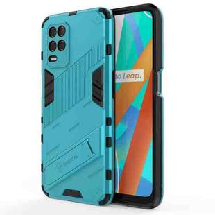 For OPPO Realme V13 5G Punk Armor 2 in 1 PC + TPU Shockproof Case with Invisible Holder(Blue)