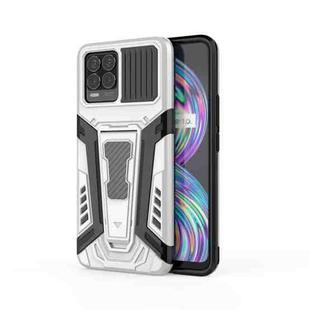 For OPPO Realme 8 War Chariot Series Armor All-inclusive Shockproof PC + TPU Protective Case with Invisible Holder(White)