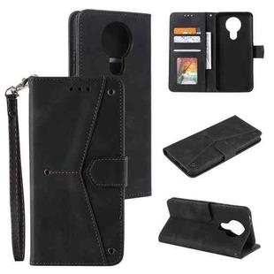 For Nokia 3 Stitching Calf Texture Horizontal Flip Leather Case with Holder & Card Slots & Wallet(Black)