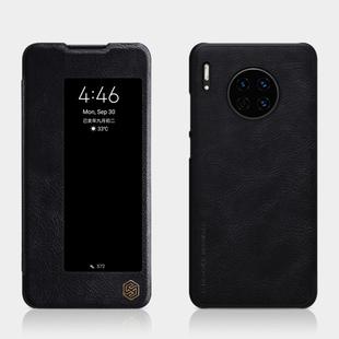 For Huawei Mate 30 NILLKIN QIN Series Crazy Horse Texture Horizontal Flip Leather Case, with Card Slot(Black)