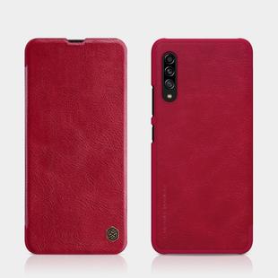 For Galaxy A90 5G NILLKIN QIN Series Crazy Horse Texture Horizontal Flip Leather Case, with Card Slot(Red)