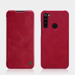 For Xiaomi Redmi Note 8 NILLKIN QIN Series Crazy Horse Texture Horizontal Flip Leather Case, with Card Slot(Red)