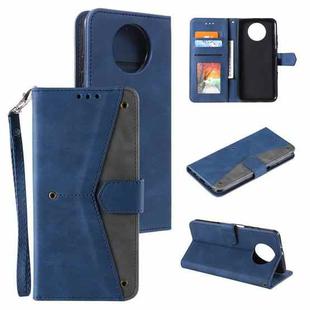 For Xiaomi Redmi Note 9T Stitching Calf Texture Horizontal Flip Leather Case with Holder & Card Slots & Wallet(Blue)