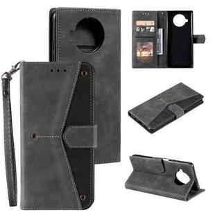 For Xiaomi Mi 10T Lite 5G Stitching Calf Texture Horizontal Flip Leather Case with Holder & Card Slots & Wallet(Grey)