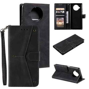 For Xiaomi Mi 10T Lite 5G Stitching Calf Texture Horizontal Flip Leather Case with Holder & Card Slots & Wallet(Black)