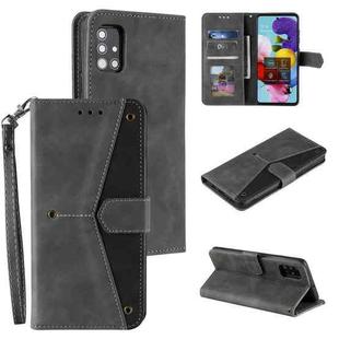 For Xiaomi Mi 10T 5G Stitching Calf Texture Horizontal Flip Leather Case with Holder & Card Slots & Wallet(Grey)