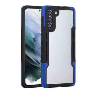 For Samsung Galaxy S21 5G TPU + PC + Acrylic 3 in 1 Shockproof Protective Case(Blue)