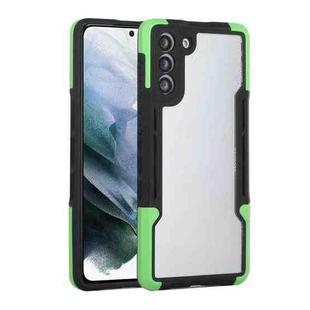 For Samsung Galaxy S21+ 5G TPU + PC + Acrylic 3 in 1 Shockproof Protective Case(Green)